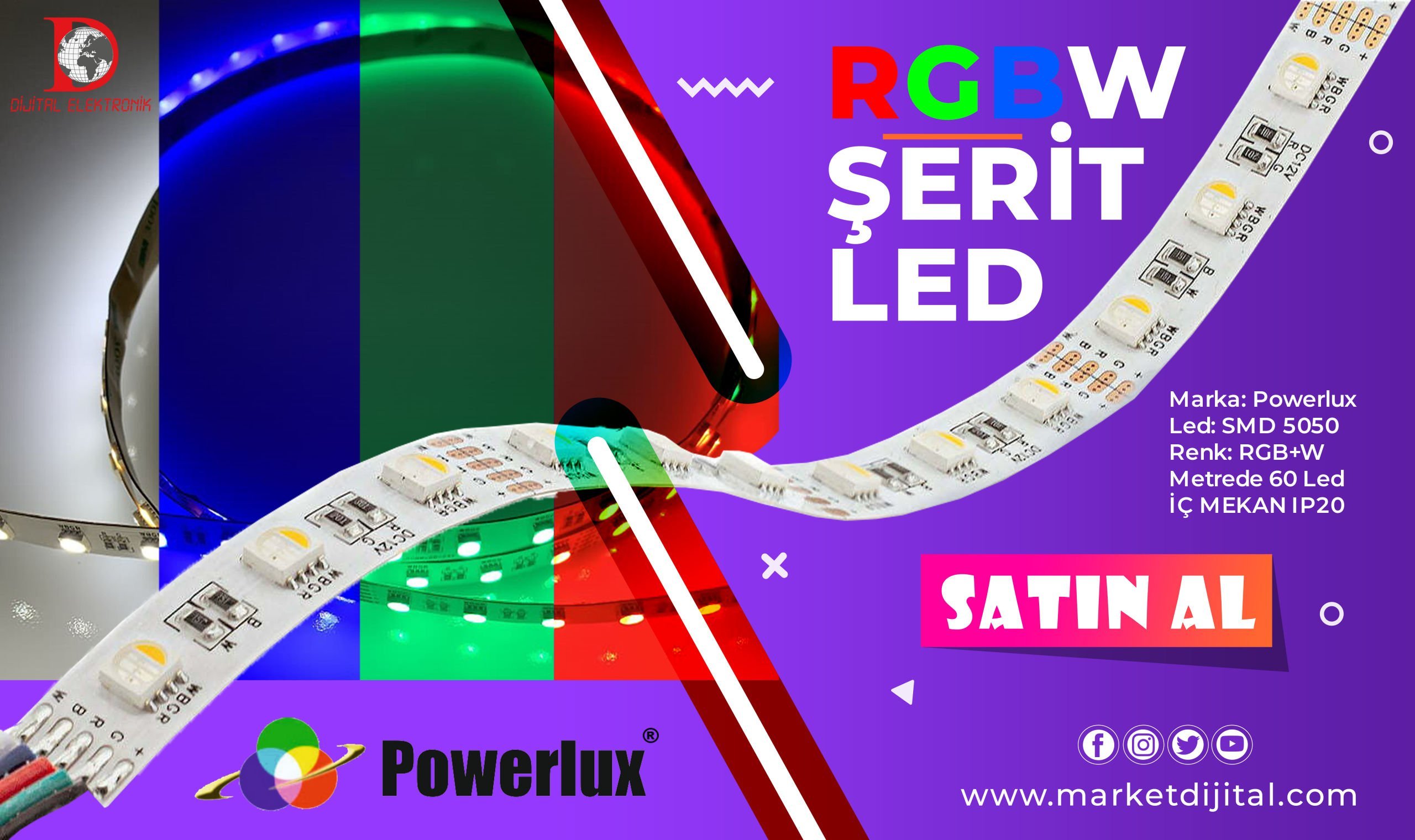 RGBW Şerit Led