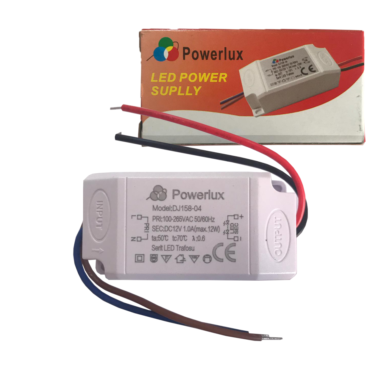 Powerlux DC12V 1Amper 12Watt Driver Tip Adaptör