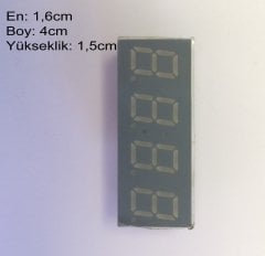 HS-4401BS 10mm Anot 4'lü Kırmızı Display