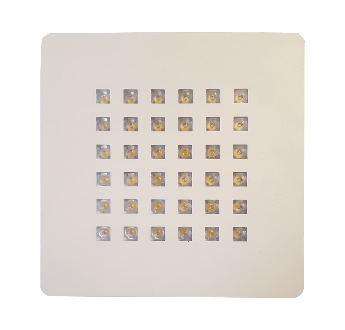 Samsung 36 Ledli Kare Kuyumcu Vitrin Armatürü Beyaz 6000C - DKP Beyaz Kasa