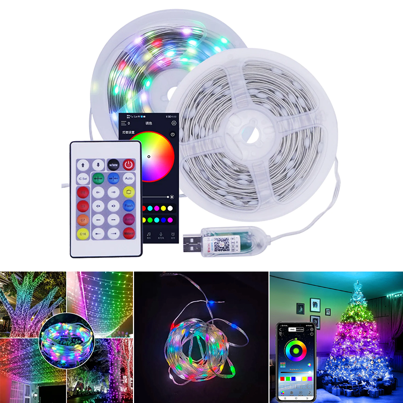POWERLUX Yılbaşı Ağacı Aydınlatması Dış Mekan Pixel RGB