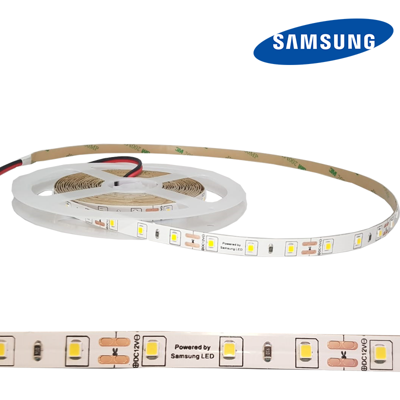 Samsung Ledli  24V 2835 Tek Çipli 60 Led Şerit Led (5 Metre)