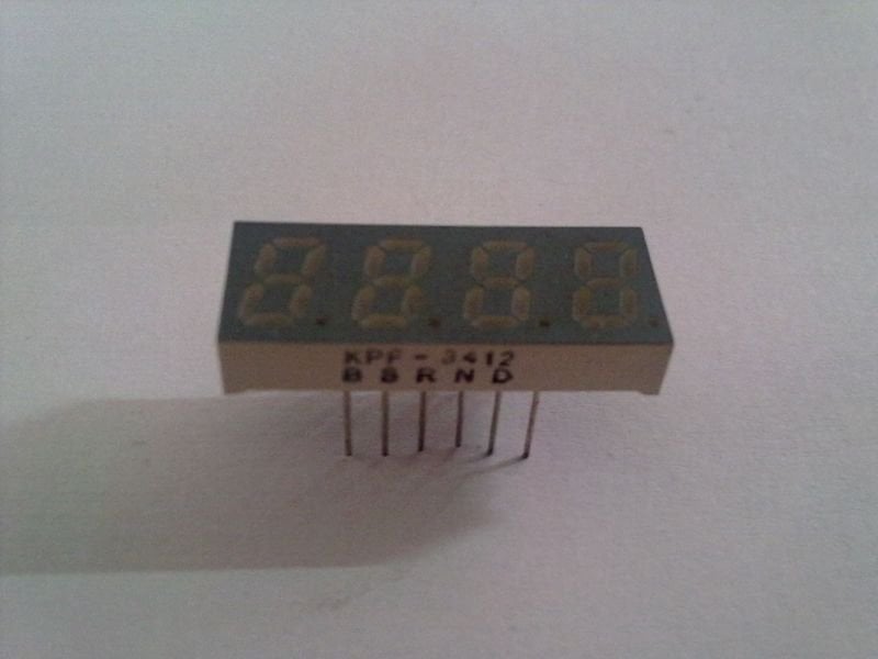 KPF3412BSRND 7mm 4lü Anot Display Kırmızı
