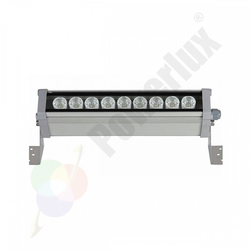 30 Cm 9 Watt-Powerlux Wallwasher - Dış Cephe Aydınlatma - Duvar Boyama Natural Beyaz 4000C - 220 Volt