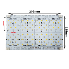 96x1 Watt Osram Ledli  3030 205x125mm Modül