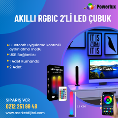 Akıllı RGBIC 2'Li Led Çubuk