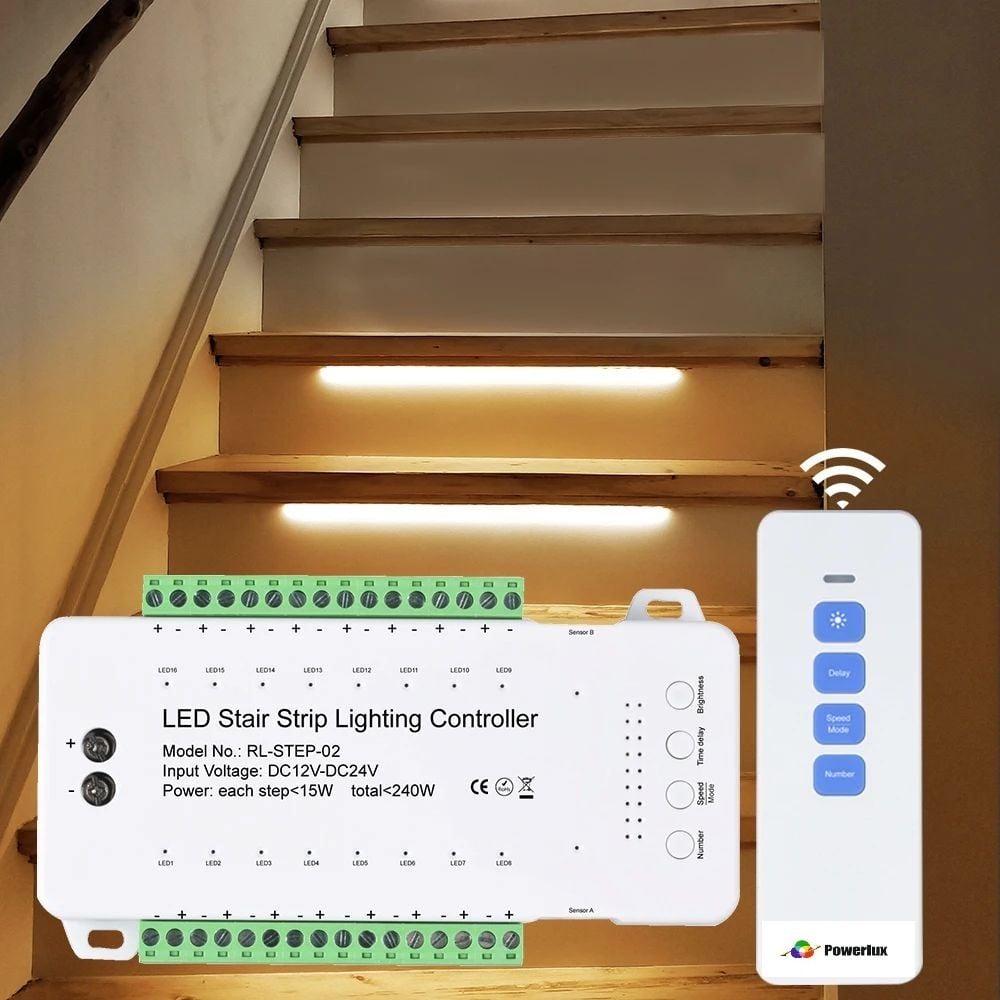 STEP-02  16 Kanallı Merdiven Sensör Kontrol Cihazı