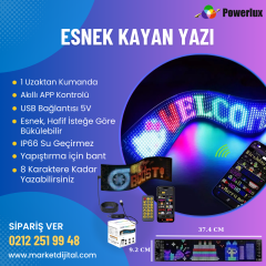 ESNEK 9X37CM MATRİX KAYAN YAZI