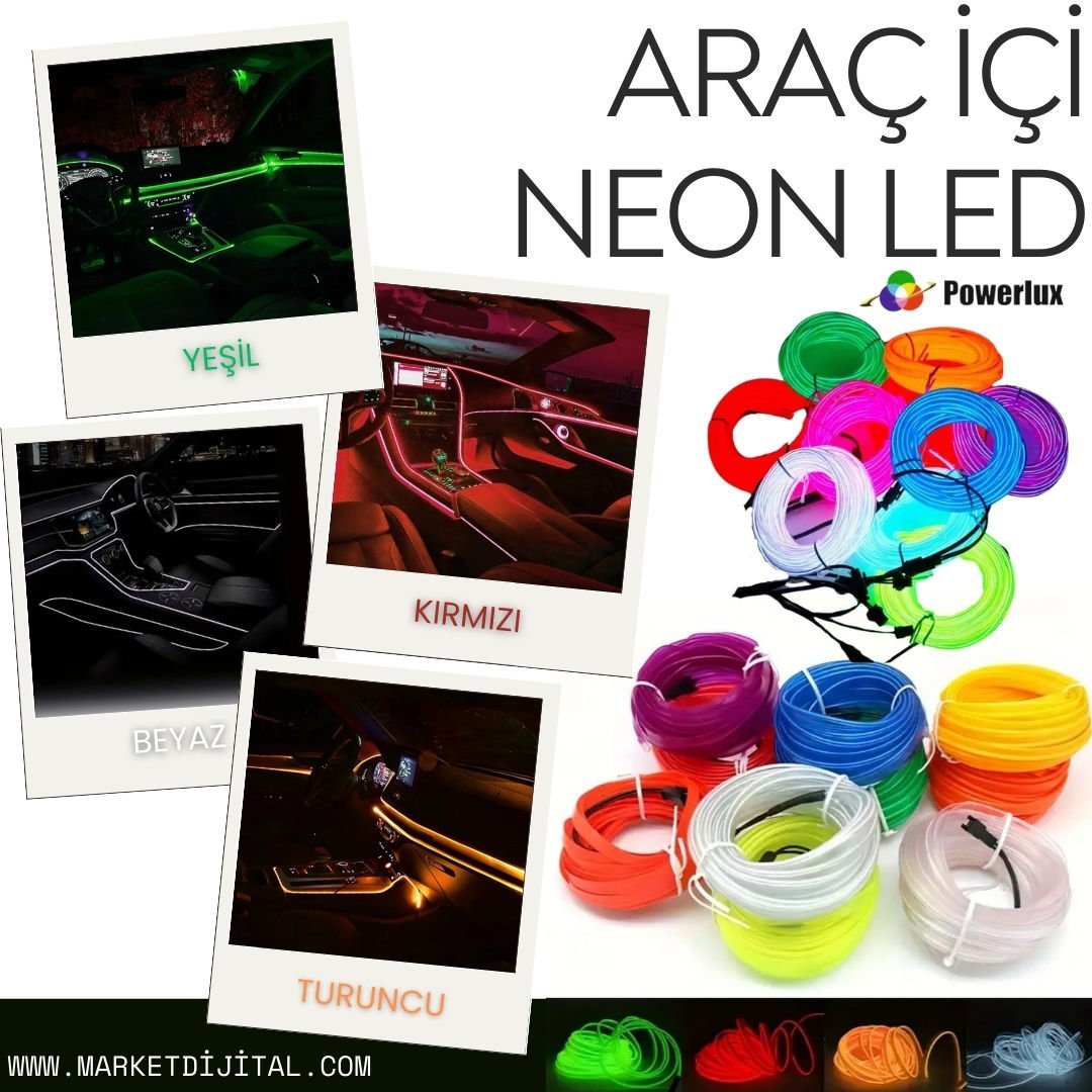 Araç İçin Neon Led A Kalite 3mt