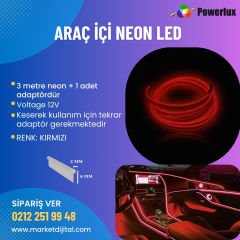 Araç İçin Neon Led A Kalite 3mt