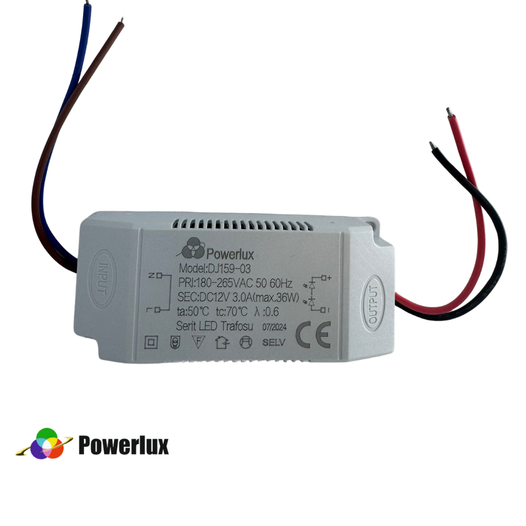 12 volt 3 amper 36watt Adaptör IP20