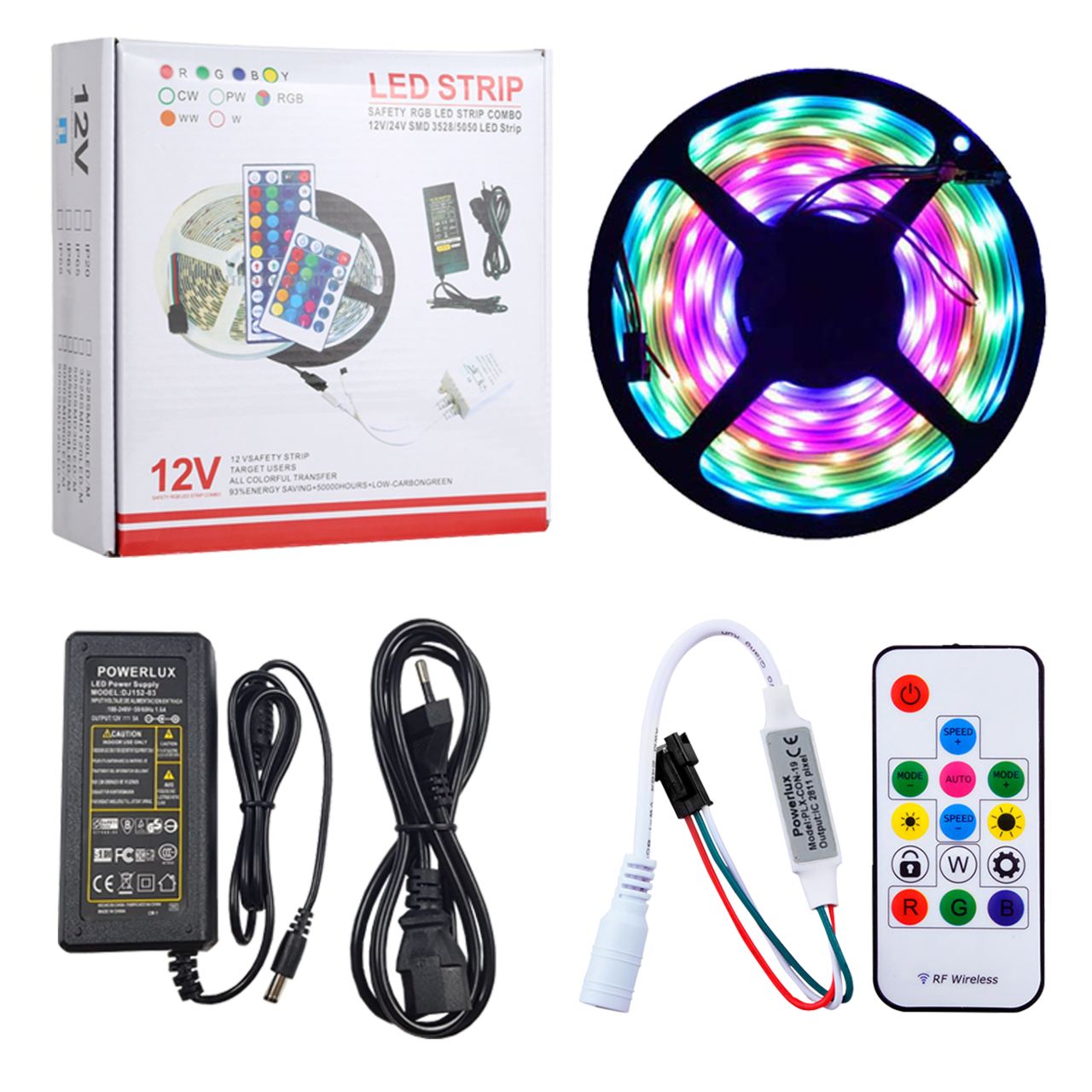 Powerlux Animasyonlu Pixel Şerit Led Seti