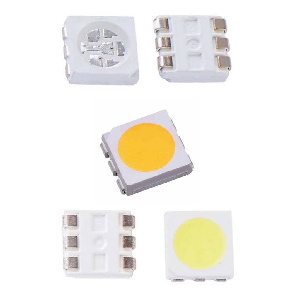 5050 SMD LED 3 ÇİPLİ Beyaz - 100 Adetlik Paket