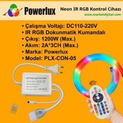 Neon Led IR RGB Kontrol Cihazı PLX-CON-05
