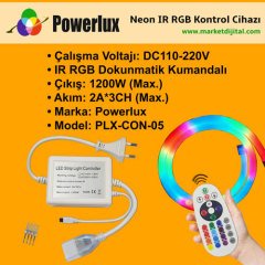 Neon Led RGB Kontrol Cihazı IR PLX-CON-05