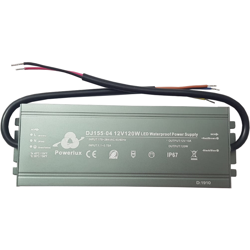 12 Volt 10 Amper 120 Watt Adaptör IP67