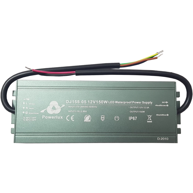 12 Volt 12,5 Amper 150 Watt Adaptör IP67
