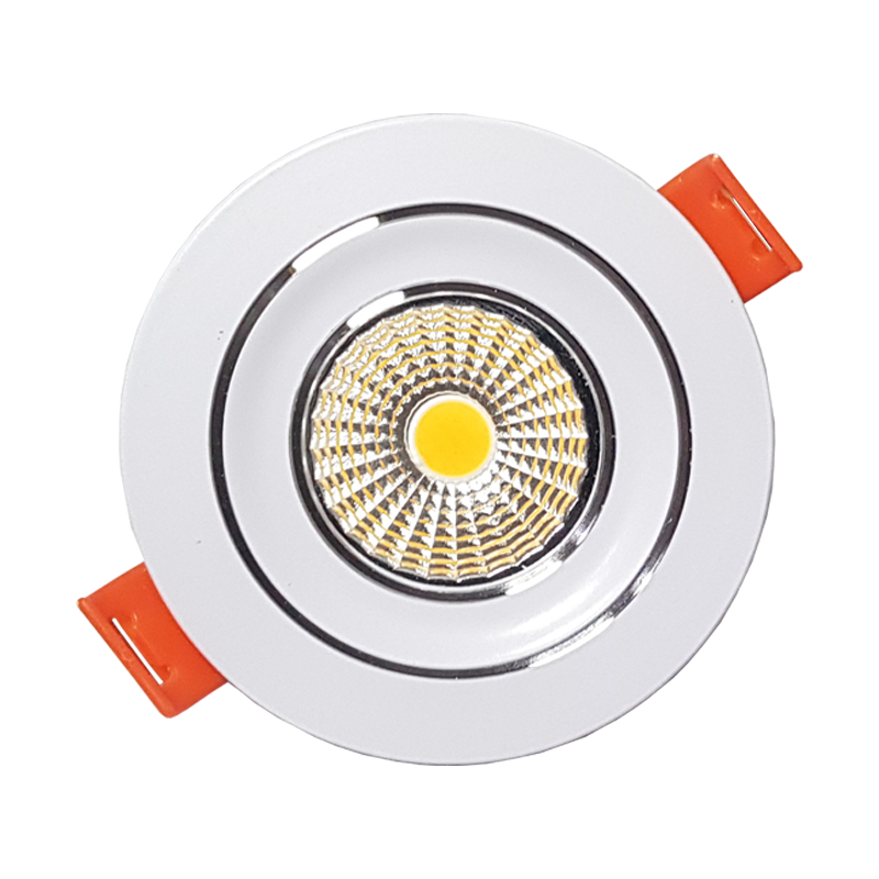 Powerlux 220 Volt 5 Watt Cob Ledli Downlight Spot Led Armatür Günışığı 3200C