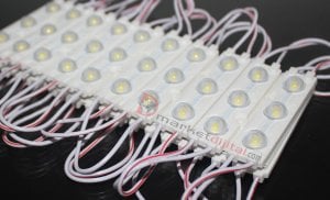 24 Volt 1,5 Watt 3'lü Lensli 2835 Reklamcı Modül YEŞİL