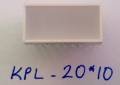KPL20*10 - 20*10 Kırmızı Şeffaf Yüzey