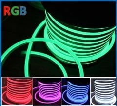 Kalın RGB Neon Led 220V 14x25mm T5 (50 Metre)
