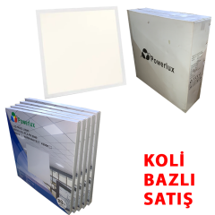 Powerlux 60x60 Sıva Altı Slim Günışığı 3000C Led Panel Işık Yüksek Kalite Alüminyum Kasa (5Adet)