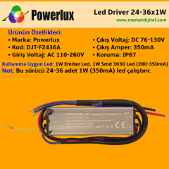24-36x1W Led Driver IP67