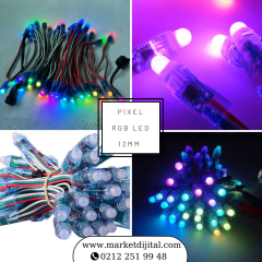 Pixel RGB Led 12mm (50 adet)