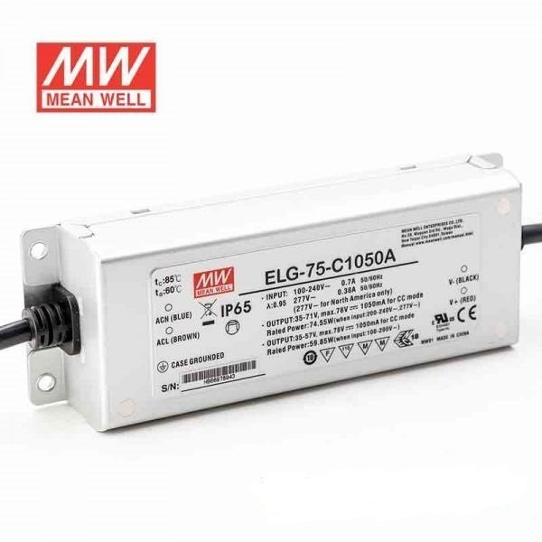 Meanwell 75W 1050mA 35-71V Adaptör ELG-75-C1050A