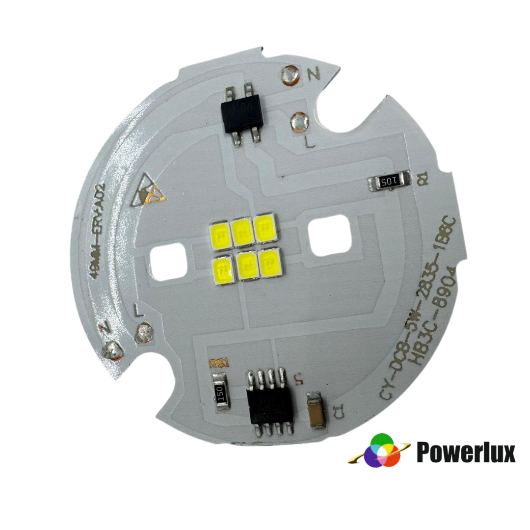 5 Watt 220Vac 49MM Beyaz Pcb