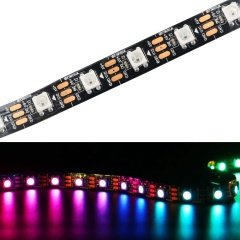 WS2812B RGB Magic Şerit Led IP20 Metrede 60 Led 5 Volt