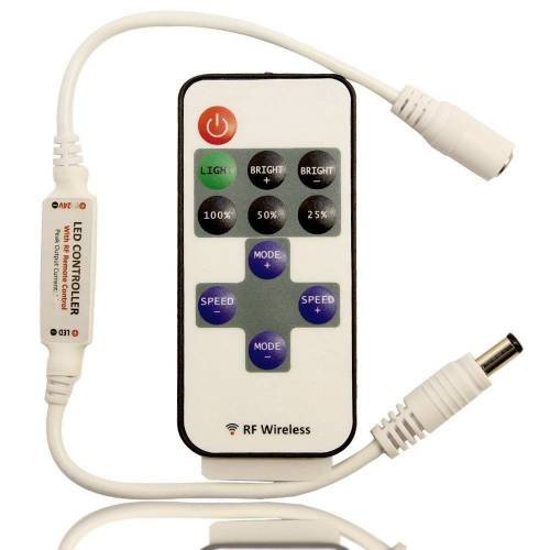 Mini Şerit Led Kontrol RF Kumandalı Dimmer 6A 5-24V
