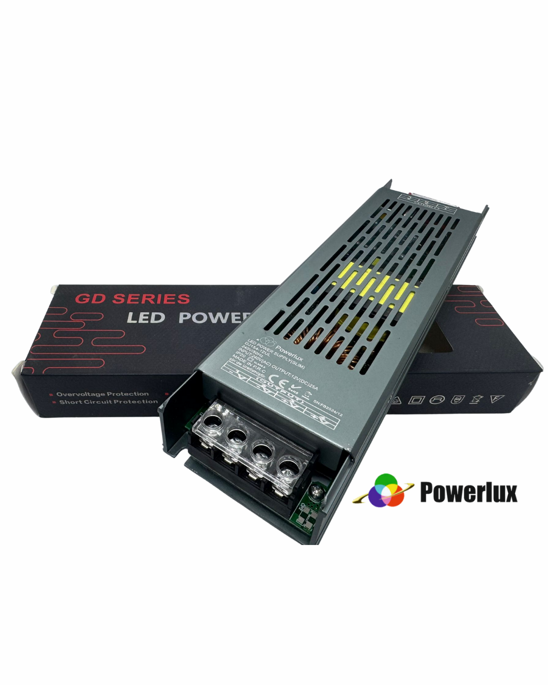 POWERLUX 12VOLT 25AMPER 300 WATT ULTRA SLİM ADAPTÖR