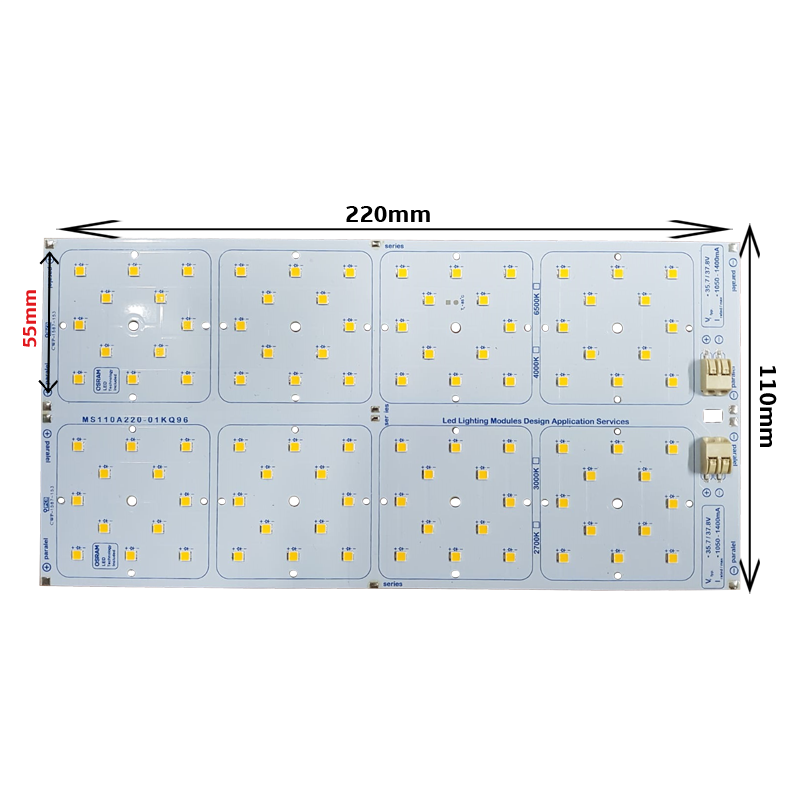 96x1 Watt  3030 Ledli 22x11cm Modül