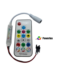 RF Müzik ve Sese Duyarlı Mini Pixel Led Kontrol Cihazı 17 Tuşlu 358 Modlu