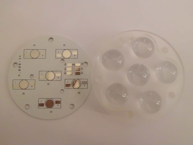 6Lı Bombeli Lens+Pcb Takım 45D