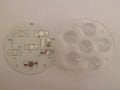 6Lı Bombeli Lens+Pcb Takım 45D