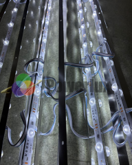 20li 12 Volt 12 Ledli 12 Watt Mercekli Aluminyum Backlight Mercekli Çubuk aydınlatma 7500 Kelvin