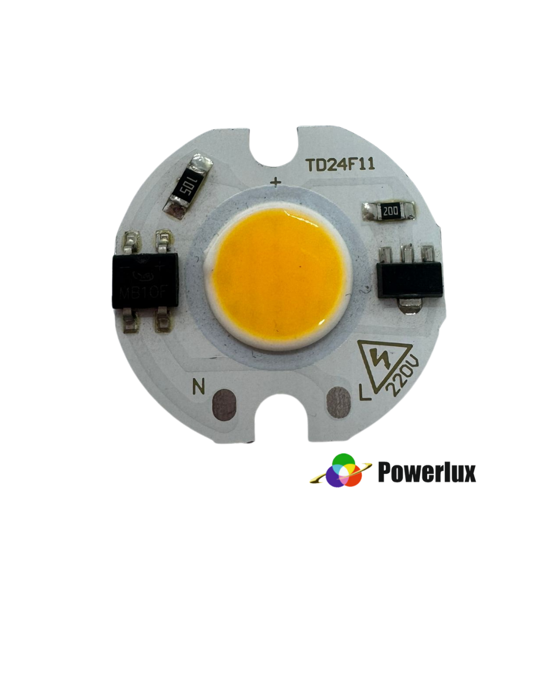 Powerlux 220 Volt 7 Watt Cob Led 24mm