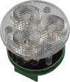 3lü Powerlux Yuvarlak Pcb + Lens Takım 50 Derece