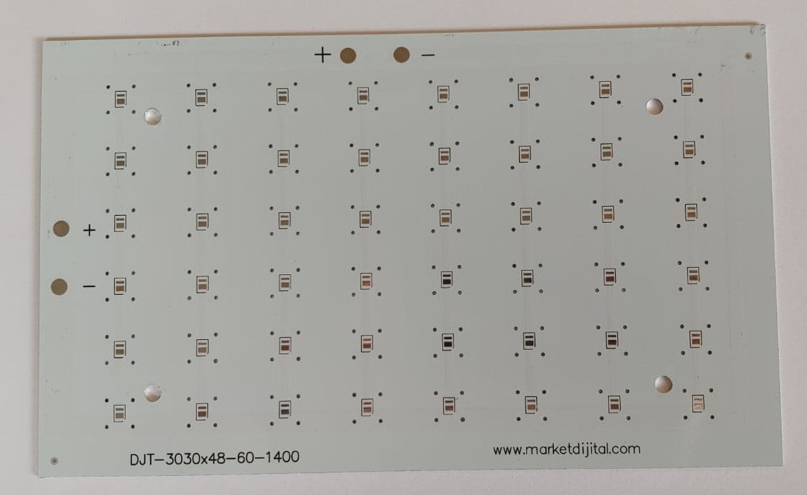 48 Led DJT-3030x48-60-1400 Led Pcb 13,5x22,5cm