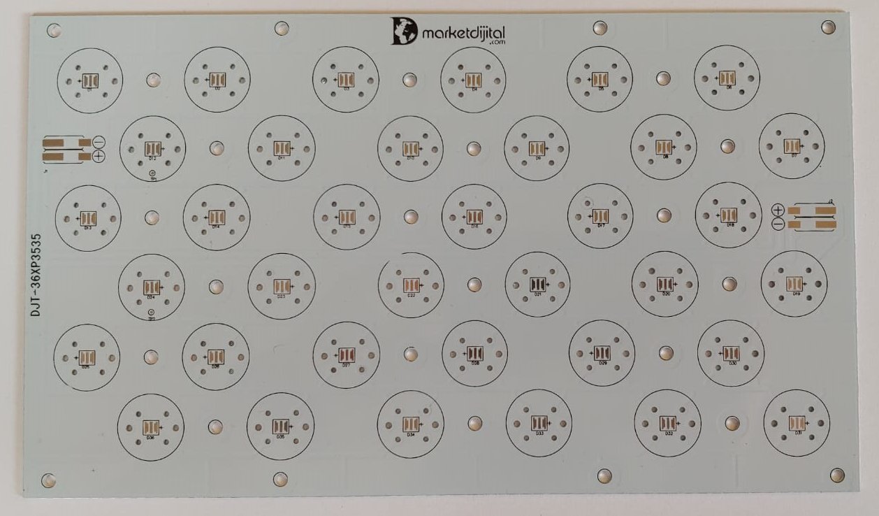36 Led DJT-36XP3535 Led Pcb 13,9x24cm