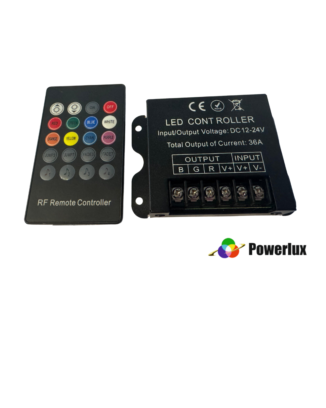 Powerlux RGB RF KUMANDA (SESE DUYARLI) 36A