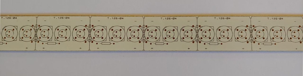 49,5x2,2cm 45 Led Flux - 5mm Led Pcb T.126-04