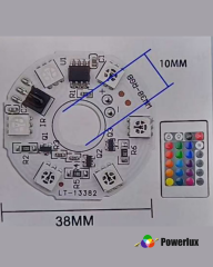 5 Volt RGB 38mm PCB (6LED) + IR KUMANDA SET