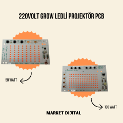 220Volt Grow ledli Projektör Pcb
