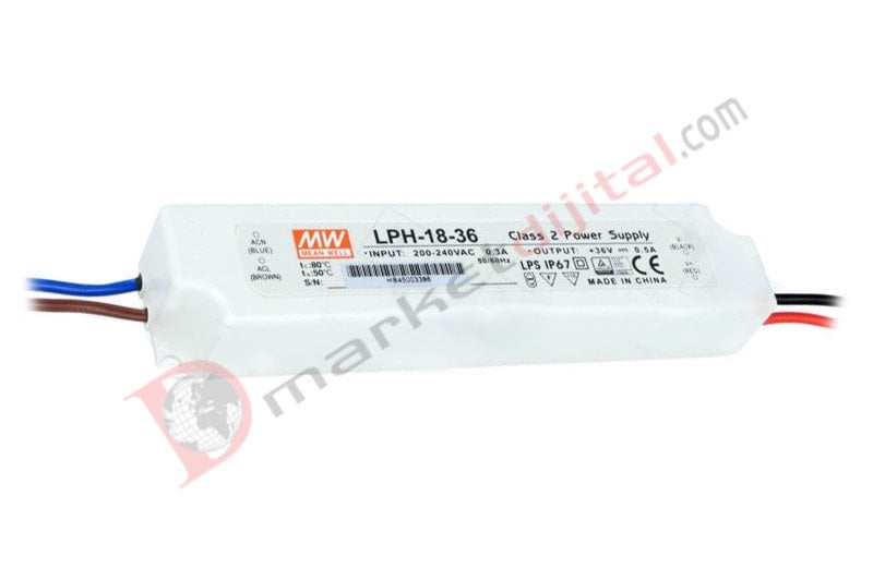LPH-18-36 36 Volt 0.50 Amper IP67 Meanwell