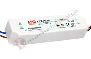 LPV-60-15 15 Volt 4 Amper IP67 Meanwell