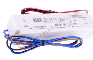 LPV-60-48 48 Volt 1.25 Amper IP67 Meanwell