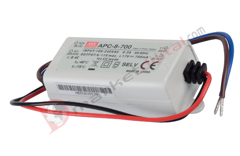 APC-8-700 6-11 Volt 700 mA IP42 Meanwell